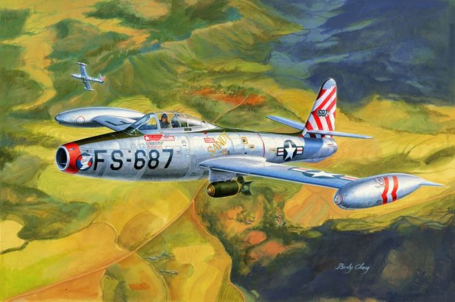 Huvudbild F-84E THUNDERJET SKALA 1:32