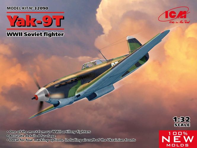 Huvudbild YAK-9T SOVJETTISK FIGHTER WWII. SKALA 1/32