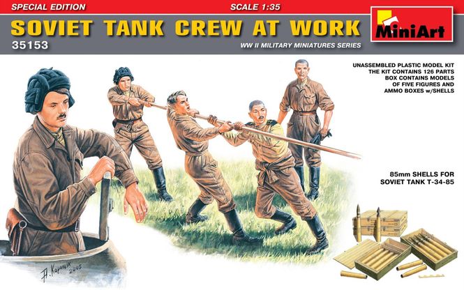 Huvudbild SOVIET TANK CREW AT WORK. SPECIAL EDITION SKALA ...