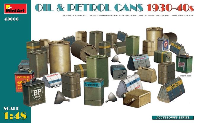 Bild på MiniArt OIL & PETROL CANS 1930-40s 1/48
