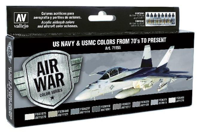 Huvudbild US NAVY & USMC COLORS FRPM 70`s TO PRESENT. 8 X ...