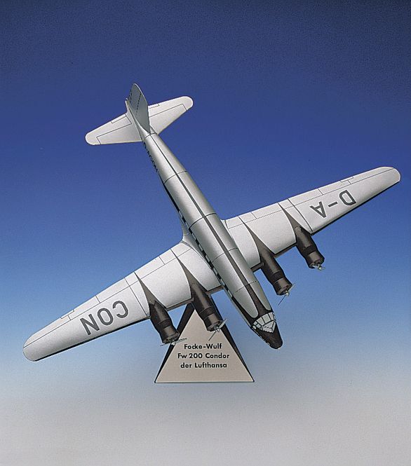 Bild på FOCKE WIULF FW 200 CONDOR. SKALA 1/100 HO