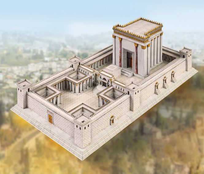 Huvudbild TEMPEL IN JERUSALEM. SKALA 1/400