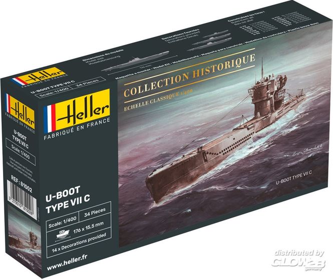 Huvudbild GERMAN U-BOOT TYPE VII C. SKALA 1/400