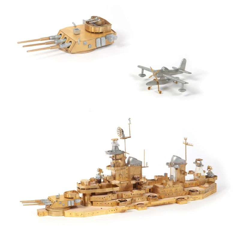 USS MISSOURI(BB-63) TRÄBYGGSATS I SKALA 1/200