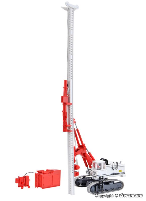 11253 H0 LIEBHERR 974 PÅLNINGSMASKIN med ram- och remskivsfäste
