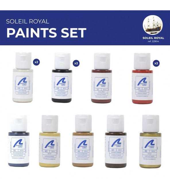 Huvudbild Paints Set for Ship Model: Warship Soleil Royal