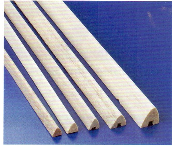 Huvudbild BALSA NÄSLIST SYMMETRISK 1 ST. 10x12x1000 MM.
