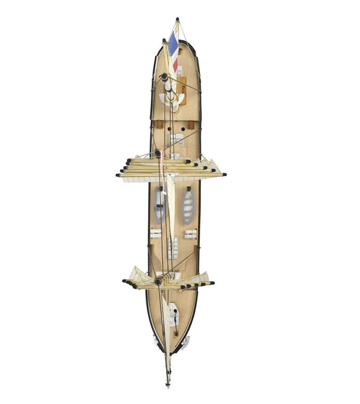 Training Ship Belem Easy Kit. Wooden Model Ship with Paints