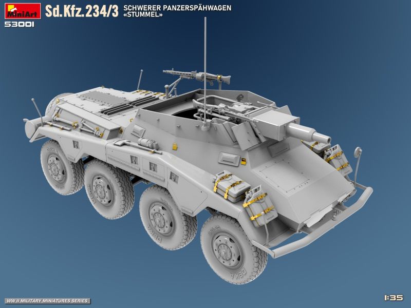 1/35 Sd.Kfz.234/3 SCHWERER PANZERSPÄHWAGEN STUMMEL