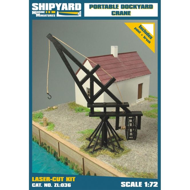 Bild på PORTABEL DOCKYARD CRANE, BYGGSATS I SKALA 1/72